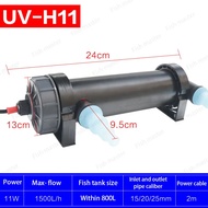 JEBO  UV Sterilizer Lamp Light Ultraviolet Filter Clarifier Water Cleaner For Coral Koi Fish Pond Aq