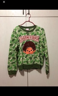 monchhichi size L top 迷彩上衣 #sellyourcloset