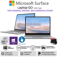 Laptop Design dan Gaming Microsoft Surface - Core i5-1035G1, RAM 4GB, SSD 512GB, Intel UHD, 12.4” Touchscreen, Windows 10, Silver, New