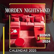 Morden Nightstand Calendar 2025: 15-Month Covering Oct 2024 to December 2025, Bonus 3 Months 2024, w