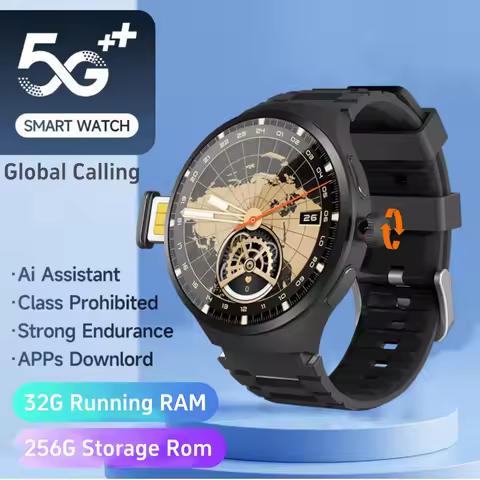 VP50 Smart Watch 4G 5G LTE Android 10.0 180° Rotary Camera 256GB Storage Google Play App Download GP