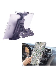 通用汽車支架 [2合1] Cd插槽支架適用於7-15英寸平板電腦,cd播放器手機支架適用於3.5-7英寸智能手機,ipad Pro / Air / Mini儀表板座架