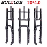 BUCKLOS 20 26 Inch Fork MTB Suspension Bike Fat Fork Tire 180mm Travel QR Mountain Bicycle Air Fork Suspension Fit Snow Beach