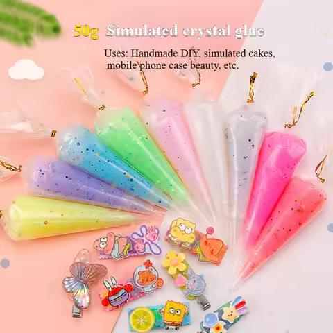 Cream Gel Transparent Glitter Gum Handmade DIY Phone Case DIY Jewelry Accessories Glue Mobile Shell 