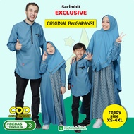 Baju Sarimbit Ayman Warna Biru Seragam Couple Keluarga Pasangan Muslim