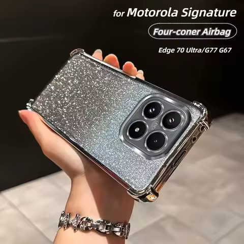 Fashion Glossy Glitter Case For Motorola Signature Moto Edge 70 Ultra 60s Fusion 50 Pro G77 G67 G86 