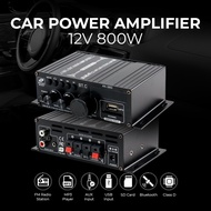 SMART LEORY Bluetooth Car Power Amplifier 12V 800W - AK380 - Black