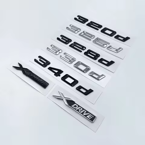 Chrome Black 316d 318d 320d 323d 325d 330d 335d 340d 350d XDRIVE Letters for BMW 3 series F31 F34 E9