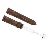 Ewatchparts 20MM LEATHER WATCH BAND STRAP DEPLOYMENT CLASP BRACELET COMPATIBLE WITH TUDOR WATCH L/BROWN