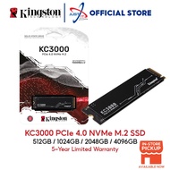 KINGSTON KC3000 PCIE 4.0 NVME M.2 2280 HIGH-PERFORMANCE INTERNAL STORAGE SSD SKC3000S   (512GB / 1TB