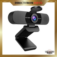 EMEET Webcam HD1080P 2MP 90° Wide Angle PC Camera for Streaming Built-in Microphone for Online Meeti