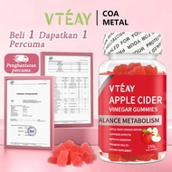 VTEAY Apple cider vinegar Vegan Halal gummies Fat Buster Detox For Weight Loss Slimming and Promotes