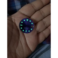 Cute 28,5MM blue seiko dial plate cal 7s25 NH35 7s26 side date