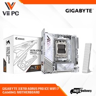 GIGABYTE X870I AORUS PRO ICE AMD AM5 LGA 1718 Gaming Motherboard, Mini-ITX, DDR5, 2x M.2, PCIe 5.0, 