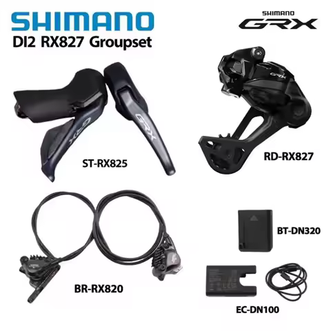 SHIMANO NEW GRX RX827 Groupset DI2 1X12 Speed ST-RX825 BR-RX820 RD-RX827-SGS DN320 DN100 Hydraulic D