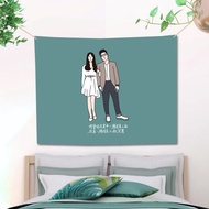 似顏繪 掛布 客製化