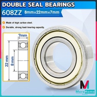 MereHome 8mmx22mmx7mm High Speed Sealed Miniature Bearings Model 608ZZ 608ZZ Bearing