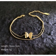 RANTAI TANGAN BUTTERFLY/GELANG TITANIUM BUTTERFLY