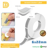 Sticker Label Rub Pin Voucher Scratch Sticker Barcode Sticker Cover Label Stick Seal Code Vocher Per