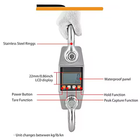 10 ton 20ton 30ton 50ton Heavy duty weighing scale digital hand car dynamometer
