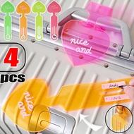 Fluorescent Luggage Tag Wear Resistant Anti Loss Label Bright Color Flexible Bag Tag Parts Writable 