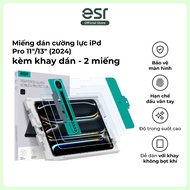 ESR tempered film for iPad Pro 11'/13" (2024) with adhesive tray - 2 pieces - iPad Pro 11 inch case 
