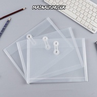 MAINAUSHUI6K File Bag, Waterproof Transparent File Folder, Thickened Plastic A5/A6 Card Paper File H