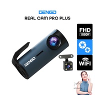 Dengo Realcam Pro Plus กล้องติดรถยนต์หน้า หลัง ชัด 1080P มี wifi ดูผ่านมือถือได้