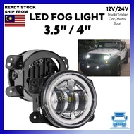 GBS AUTO 4Inch 3.5Inch LED Fog Light 60W Amber Yellow Cree Led Chips Offroad Driving Fog Lights DRL 
