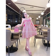 BG FAIRY WINGS PINK BABYDOLL DRESS