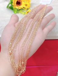 Dây chuyền Nữ Xuping Tơ Vàng Xinh Đẹp Đeo Như Thật Mẫu 5 - Xi Bằng Vàng 18K - Bảo Hành 01 Năm - Khôn