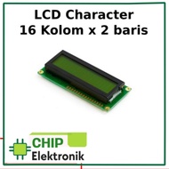 LCD Character 2 x 16. Can display character 16 columns in 2 bars
