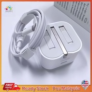 【🇲🇾24h】Fast Charger 20W USB C Adapter With Cable For ip 15 14 13 12 11 promax Support Fast Charging