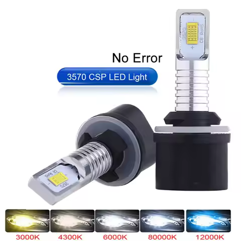2Pcs H27 Led 881 Led Car Headlight H27W2 12000LM 6500K White Car Fog Light Front Head Driving Runnin