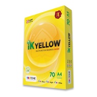 IK YELLOW a4 PAPER 70GSM & 80GSM 450's INDAH KIAT MULTIFUNCTION BUSINESS PAPER