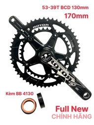 Giò dĩa Rotor 3DF kèm bb ép cốt 30mm chính hãng dành cho xe đạp