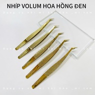 (BAO TEST)Pakistani black rose eyelash extension tweezers with nano coating, 3D_20D pick, volume eye