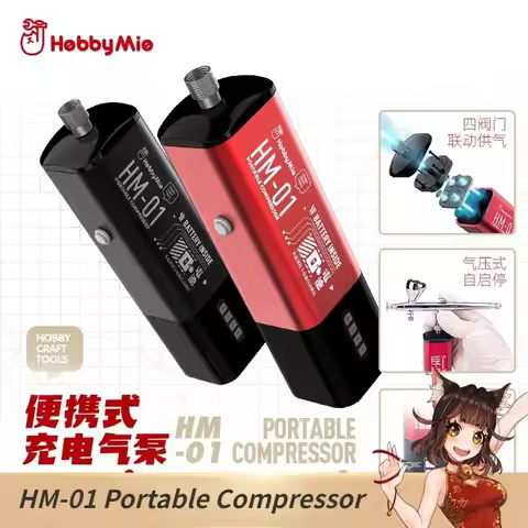 HOBBY MIO HM-01 Portable Compressor Airbrush Air Pump Desktop Bracket for Assembly Model Building To