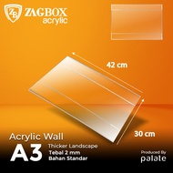Acrylic Wall - Acrylic Thicknesser A3 Landscape - Acrylic Wall Brochure