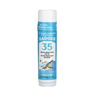 Badger Company Active Sunscreen Stick SPF 35 Unscented 18.4 g