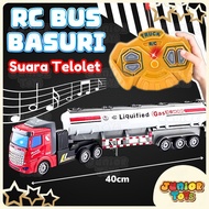 Bus Telolet Basuri Mainan Remote Control Anak Mobil Mobilan Bis Bunyi Musik Nyala Lampu