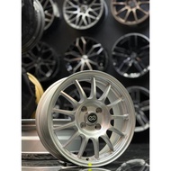 XA-1126X 15' 16' INCH 4X100 ET35/ET38 SIL / BK NEW SPORT RIM