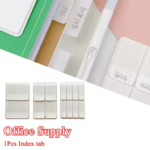 Matte White Index Sticker Small Card Holder Classification Sticker Card Holder Sticky Note Sticker D