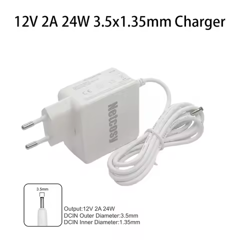 12V 2A 24W 3.5x1.35mm Charger For Jumper EZbook S4/S5/S5 Pro/EZbook X3 X4/EZbook 8256 8256 Pro/For T