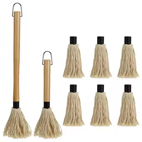 BBQ Sauce Basting Mops Roasting Or Grilling Basting Mop Grill Basting Mop For Barbeque Marinade Smok