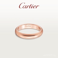 fashion [คลังสินค้าพร้อม] Cartier Cartier 1895 Ring Rose Gold Gold Platinum Classic Wedding Ring U3R