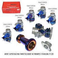 MVR1 SUPER RACING THROTTLE BODY With TRUMPET TITANIUM Y15ZR