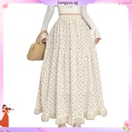 (Trendy)  Casual Skirts Ditsy Floral Ruffle Skirts for Women LNA60317