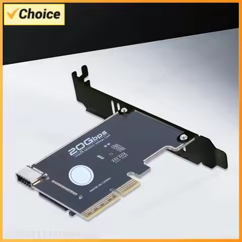PCIE To Type-E Expansion Card PCI Express X4 To Type E USB 3.2 GEN2 20Gb Riser Board for Desktop PC 