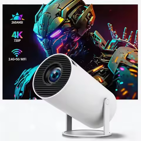 Focabo 4K Wifi6 Projector 260 ANSI Dual WIFI6 BT5.0 1280*720P Home Cinema Outdoor portable HY300 Pro